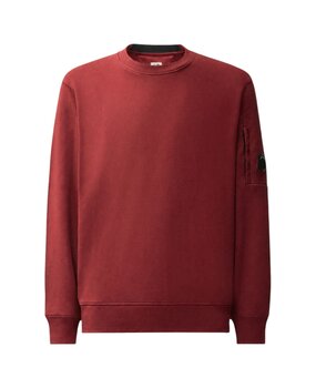 C.P. Company C.P. COMPANY DIAGONAL FLEECE CREWNECK SWEATSHIRT ANDORRA RED