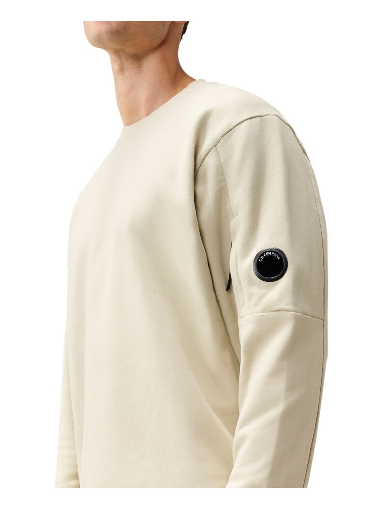 C.P. Company C.P. COMPANY DIAGIONAL FLEECE CREWNECK SWEATSHIRT SILVER BIRCH