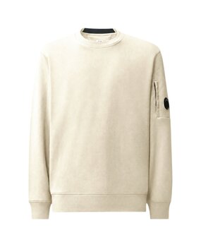 C.P. Company C.P. COMPANY DIAGIONAL FLEECE CREWNECK SWEATSHIRT SILVER BIRCH