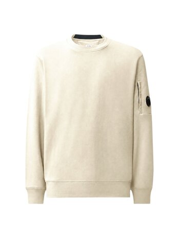 C.P. Company C.P. COMPANY DIAGIONAL FLEECE CREWNECK SWEATSHIRT SILVER BIRCH