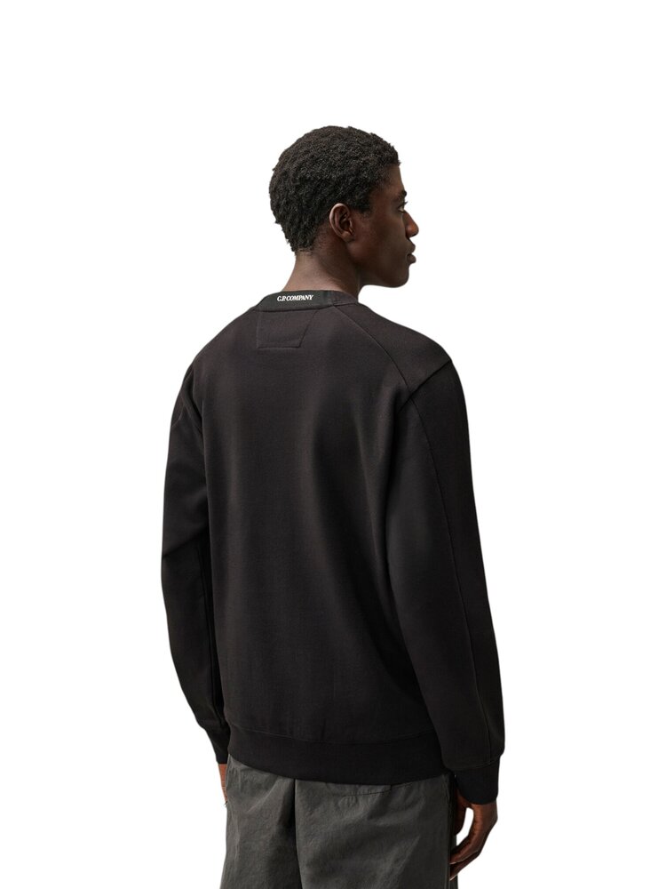 C.P. Company C.P. COMPANY DIAGONAL FLEECE CREWNECK SWEATSHIRT BLACK