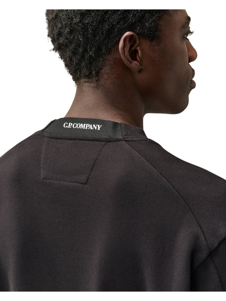 C.P. Company C.P. COMPANY DIAGONAL FLEECE CREWNECK SWEATSHIRT BLACK