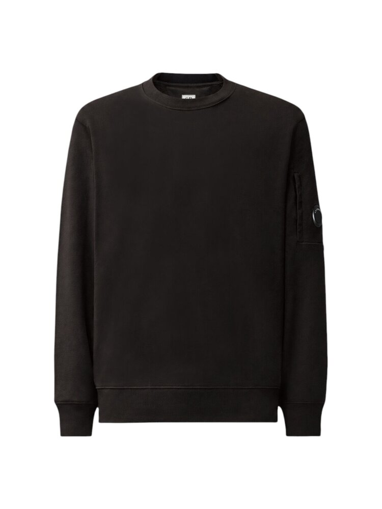 C.P. Company C.P. COMPANY DIAGONAL FLEECE CREWNECK SWEATSHIRT BLACK