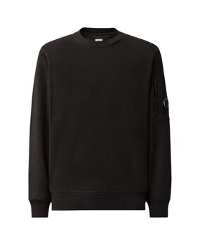 C.P. Company C.P. COMPANY DIAGONAL FLEECE CREWNECK SWEATSHIRT BLACK