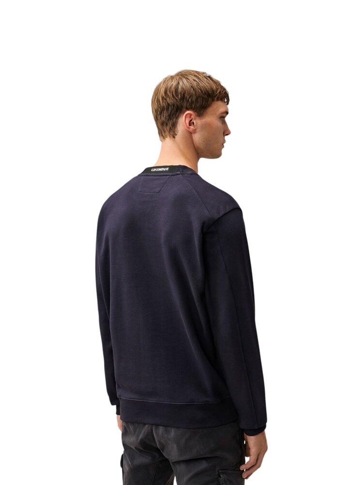 C.P. Company C.P. COMPANY DIAGIONAL FLEECE CREWNECK SWEATSHIRT TOTAL ECLIPSE NAVY