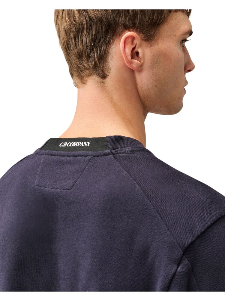 C.P. Company C.P. COMPANY DIAGIONAL FLEECE CREWNECK SWEATSHIRT TOTAL ECLIPSE NAVY
