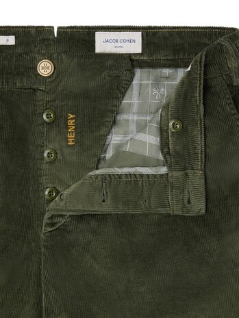 Jacob Cohen JACOB COHËN HENRY CROPPED SLIM PANTS TINTO GREEN