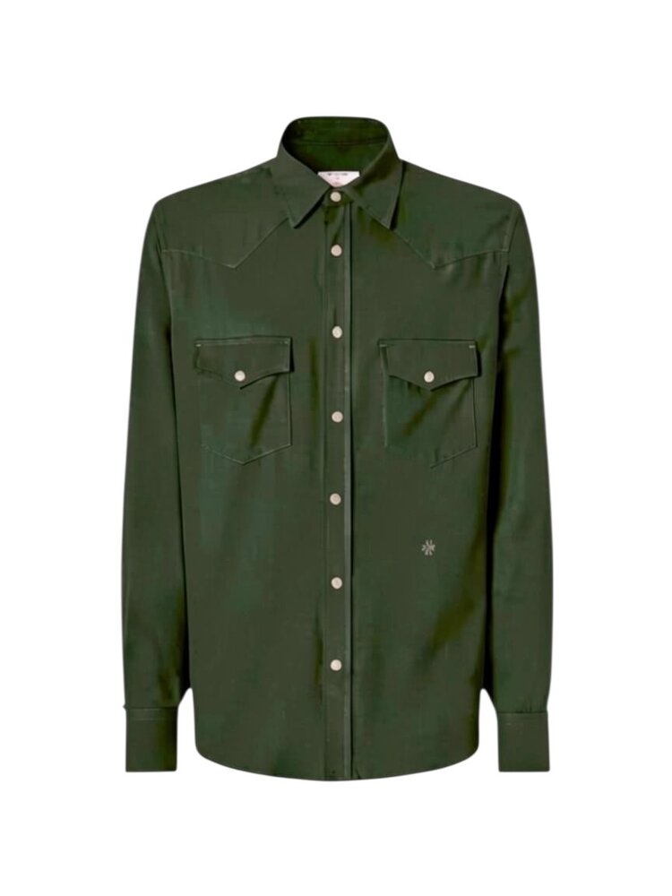 Jacob Cohen JACOB COHËN WESTERN SHIRT RAW GREEN
