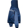 FLÂNEUR HEAVY DOUBLE LOGO ZIP-UP VEST NAVY