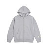 FLÂNEUR ATELIER KNIT ZIP-UP HEATHER GREY