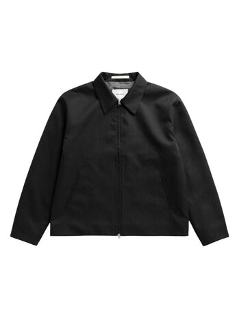 Norse Projects NORSE PROJECTS RAABJERG EASY WORSTED WOOL JACKET CHARCOAL GREY