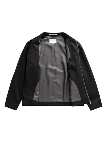 Norse Projects NORSE PROJECTS RAABJERG EASY WORSTED WOOL JACKET CHARCOAL GREY