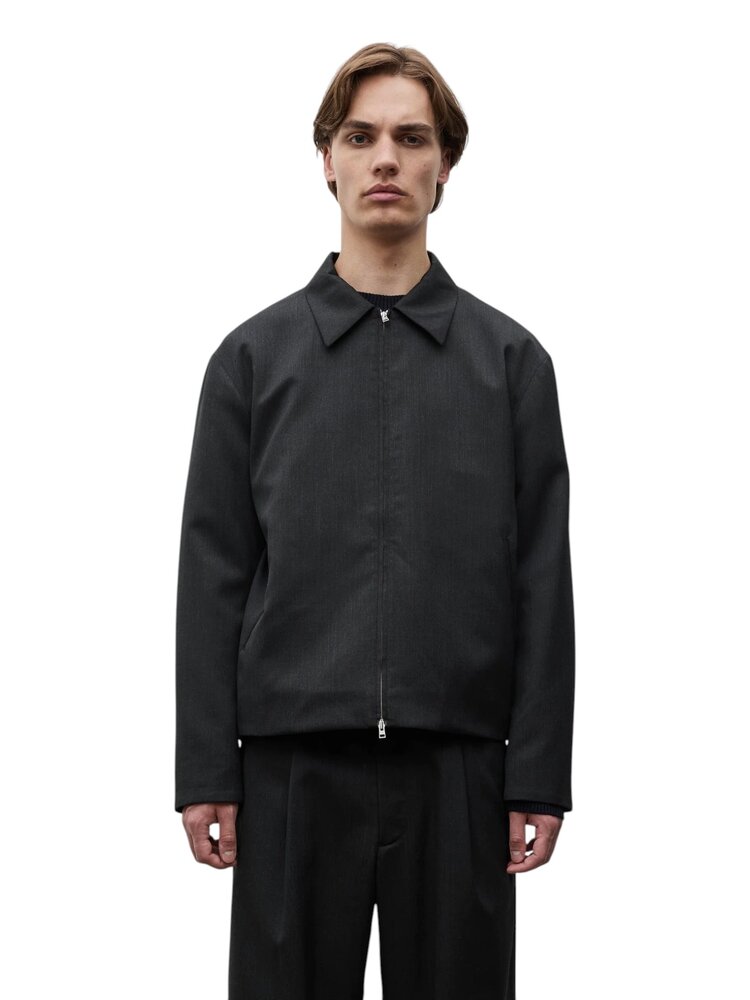 Norse Projects NORSE PROJECTS RAABJERG EASY WORSTED WOOL JACKET CHARCOAL GREY