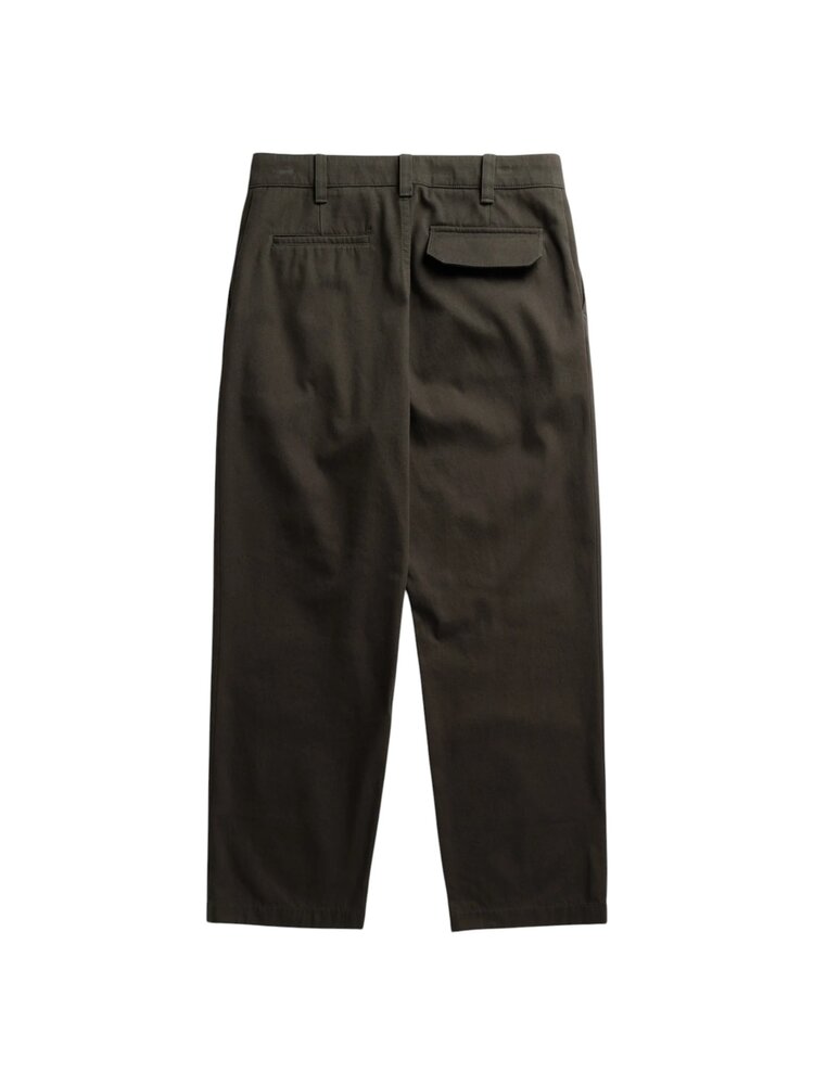 Norse Projects NORSE PROJECTS VOLDA PLEATED COTTON TWILL TROUSER BEECH GREEN