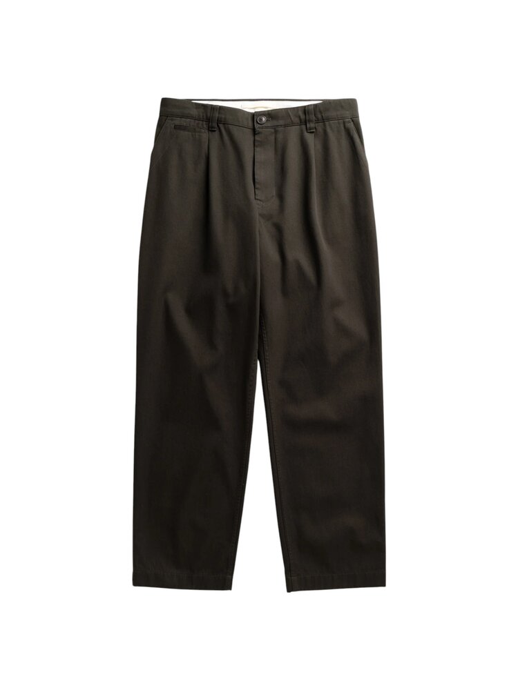 Norse Projects NORSE PROJECTS VOLDA PLEATED COTTON TWILL TROUSER BEECH GREEN