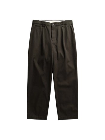 Norse Projects NORSE PROJECTS VOLDA PLEATED COTTON TWILL TROUSER BEECH GREEN