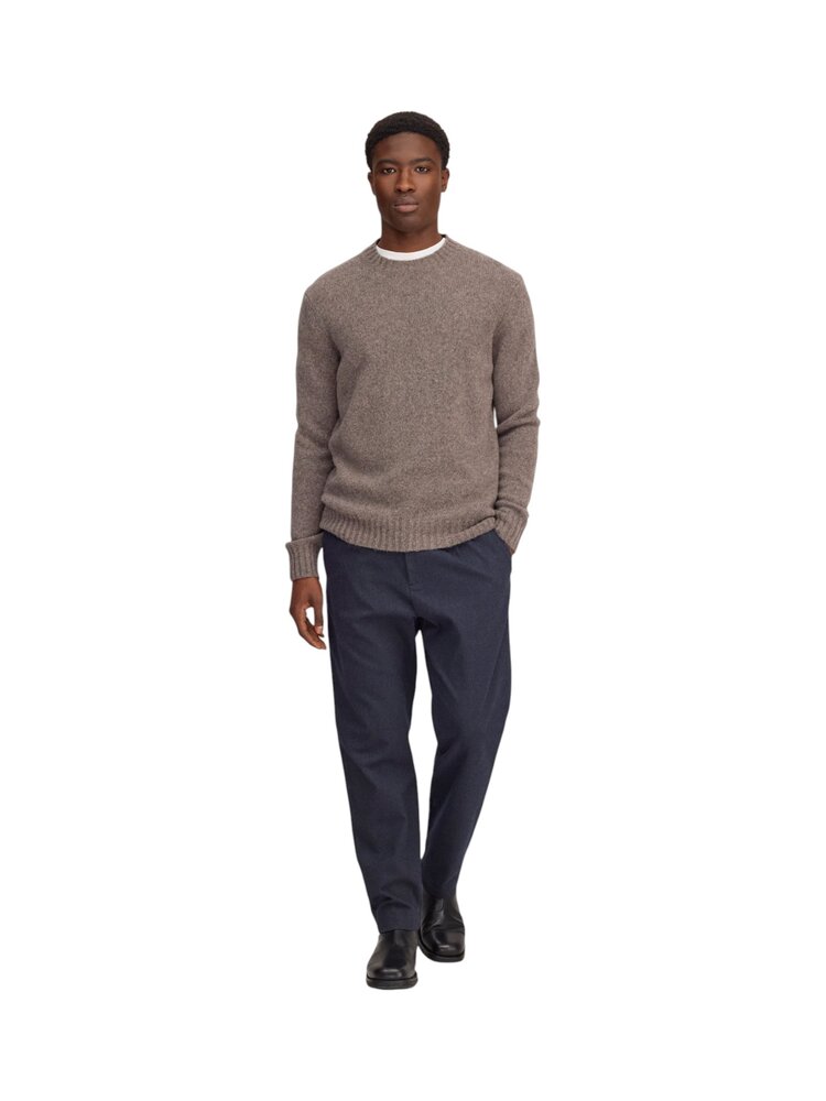 NN.07 NN.07 LEE 6598 CREWNECK PULLOVER TARMAC BROWN