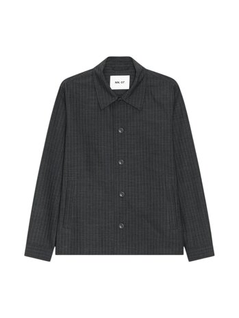 NN.07 NN.07 ZANDER 10037 OVERSHIRT DARK GREY
