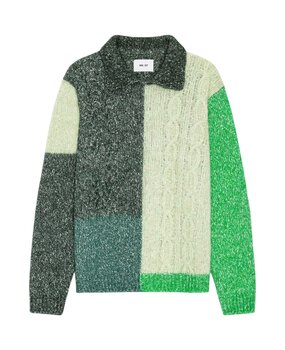 NN.07 NN.07 ERLING CABLE 60076 PULLOVER GREEN