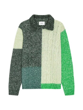 NN.07 NN.07 ERLING CABLE 60076 PULLOVER GREEN
