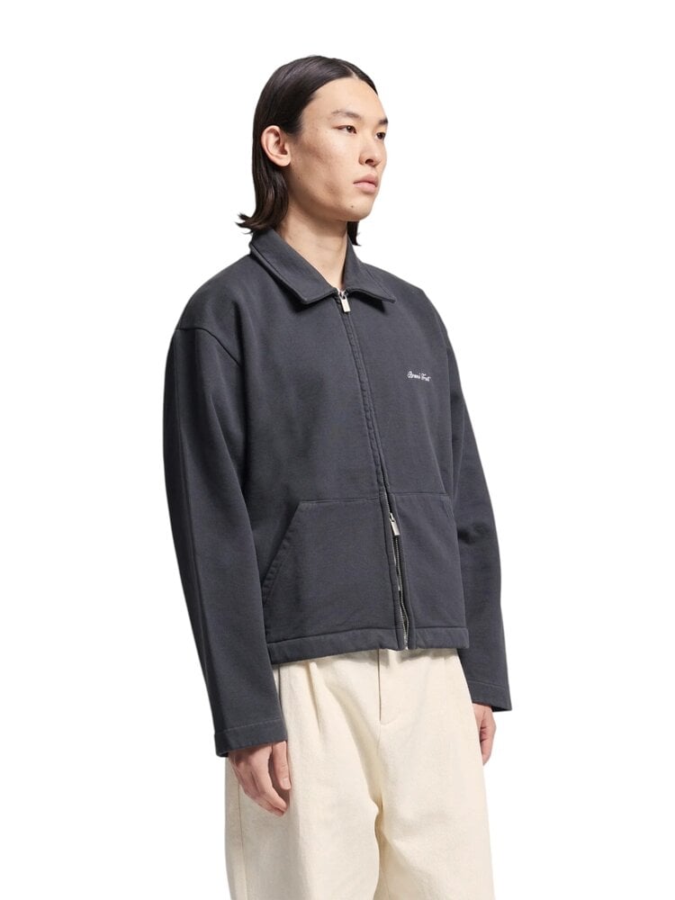 Brams Fruit BRAM'S FRUIT SCRIPT LOGO FULL ZIP SWEAT SHADOW BLACK