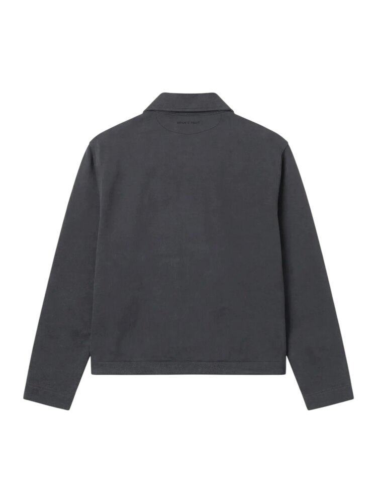 Brams Fruit BRAM'S FRUIT SCRIPT LOGO FULL ZIP SWEAT SHADOW BLACK