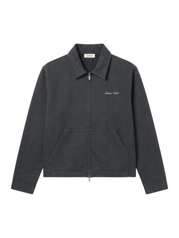 Brams Fruit BRAM'S FRUIT SCRIPT LOGO FULL ZIP SWEAT SHADOW BLACK