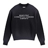 Brams Fruit BRAM'S FRUIT STAMP KNIT PULLOVER CHARCOAL BLACK
