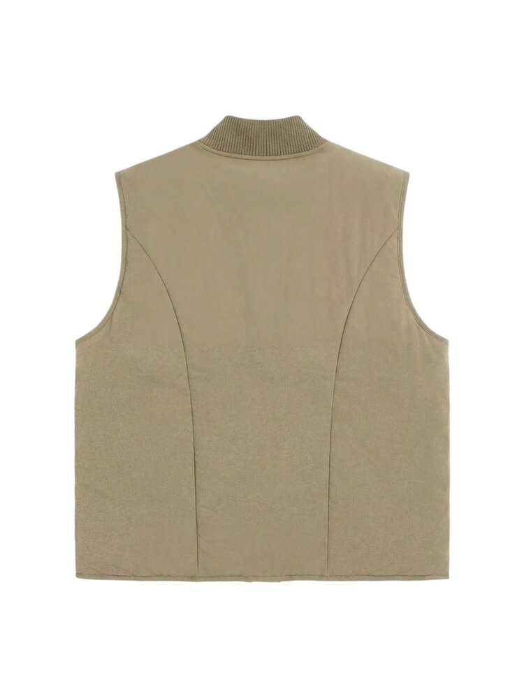 Brams Fruit BRAM'S FRUIT REVERSIBLE PADDED BODYWARMER VEST OLIVE GREEN