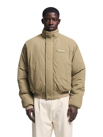 Brams Fruit BRAM'S FRUIT REVERSIBLE BOMBER JACKET OLIVE GREEN