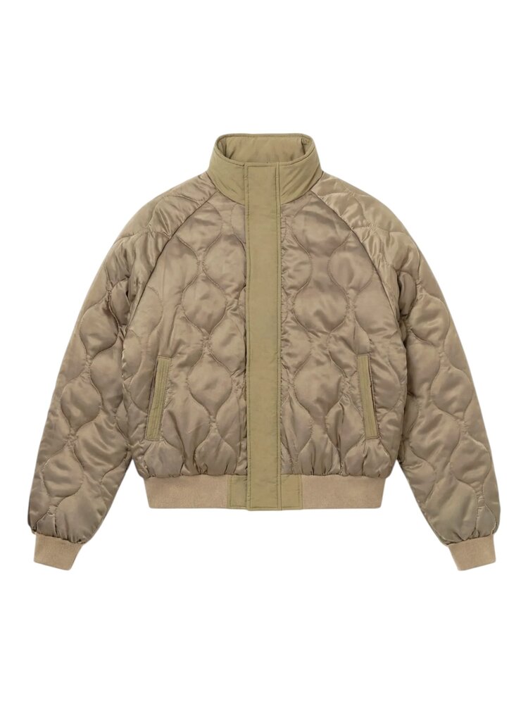 Brams Fruit BRAM'S FRUIT REVERSIBLE BOMBER JACKET OLIVE GREEN