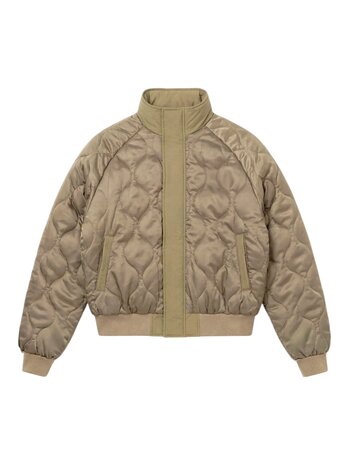 Brams Fruit BRAM'S FRUIT REVERSIBLE BOMBER JACKET OLIVE GREEN