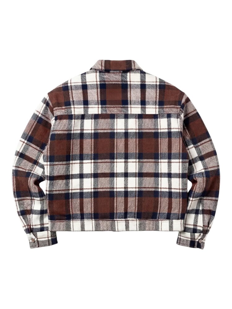 Brams Fruit BRAM'S FRUIT GARDENER FLANNEL JACKET BROWN