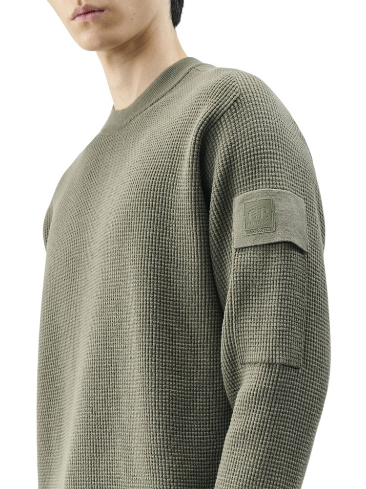 C.P. Company C.P. COMPANY CREWNECK MERINO WOOL DUSTY OLIVE