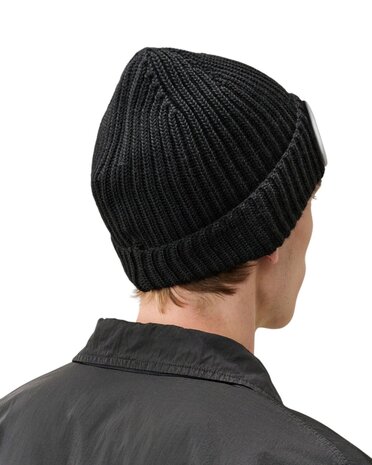 C.P. Company C.P. COMPANY EXTRAFINE MERIONO WOOL GOGGLE BEANIE BLACK