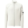 C.P. Company C.P. COMPANY CARDIGAN FLEECE KNIT WHITE MELANGE