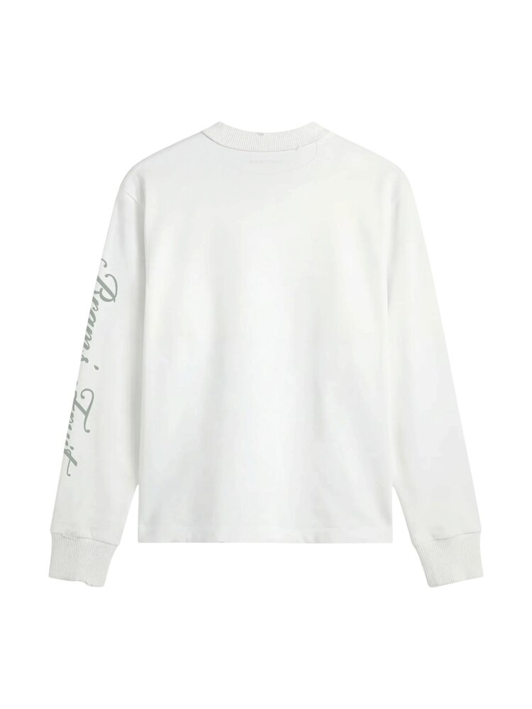 Brams Fruit BRAM'S FRUIT DISTRESSED SCRIPT LONGSLEEVE OFF-WHITE