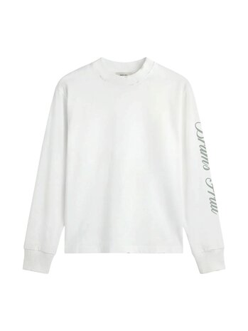Brams Fruit BRAM'S FRUIT DISTRESSED SCRIPT LONGSLEEVE OFF-WHITE
