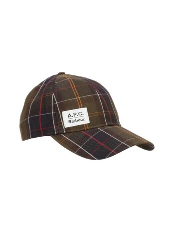 A.P.C. A.P.C. PARIS X BARBOUR TARTAN CAP MULTICOLOUR