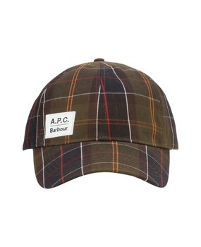 A.P.C. A.P.C. PARIS X BARBOUR TARTAN CAP MULTICOLOUR