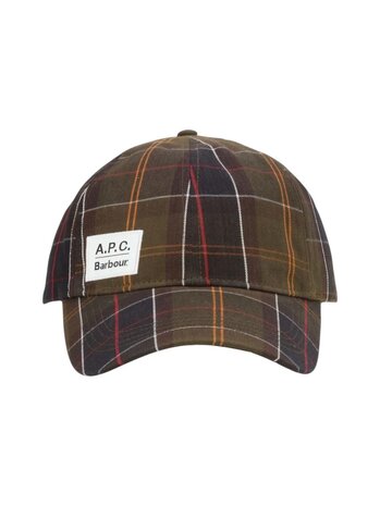 A.P.C. A.P.C. PARIS X BARBOUR TARTAN CAP MULTICOLOUR