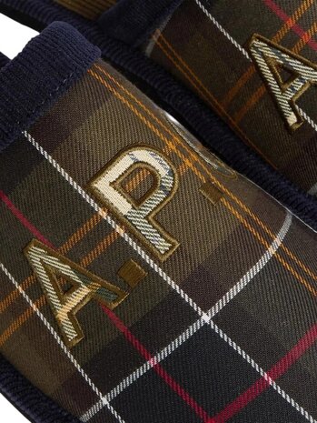 A.P.C. A.P.C. PARIS X BARBOUR TARTAN SLIPPERS MULTICOLOUR