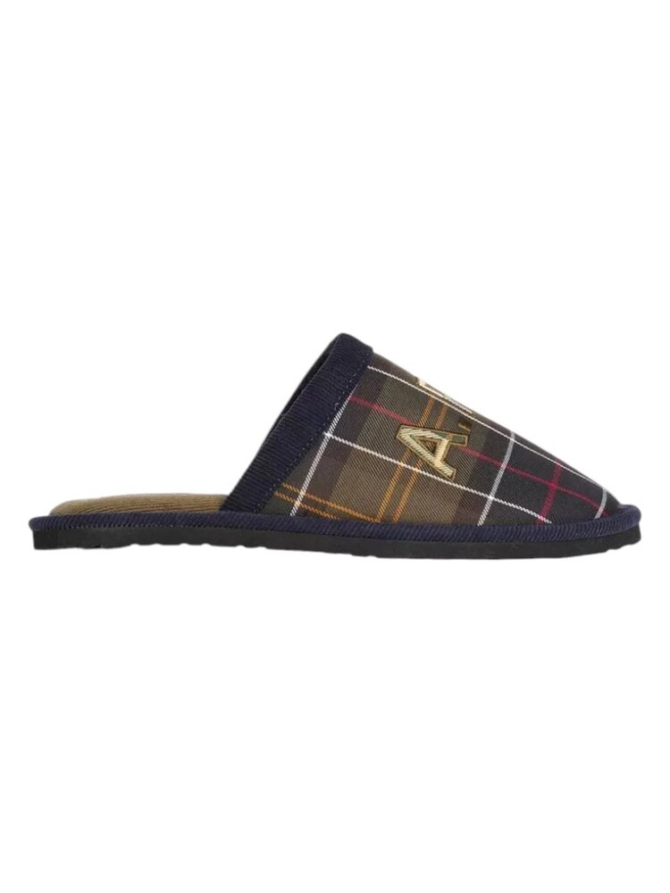 A.P.C. A.P.C. PARIS X BARBOUR TARTAN SLIPPERS MULTICOLOUR