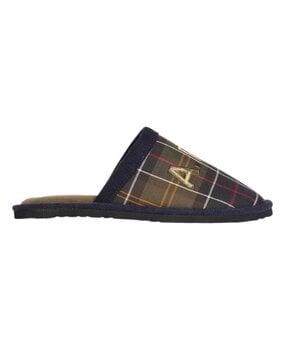 A.P.C. A.P.C. PARIS X BARBOUR TARTAN SLIPPERS MULTICOLOUR