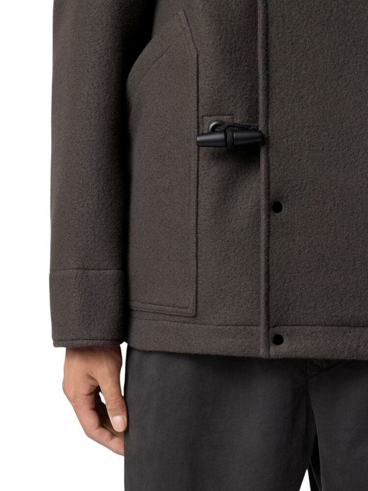 Stone Island STONE ISLAND HEAVY MELTON JACKET GREY