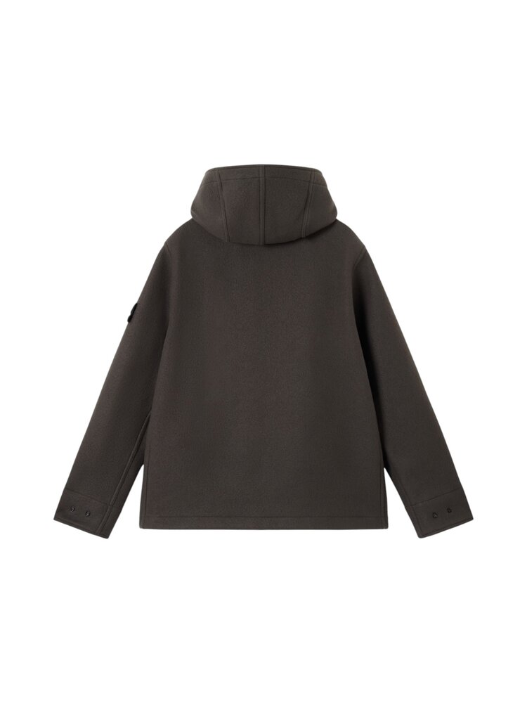 Stone Island STONE ISLAND HEAVY MELTON JACKET GREY