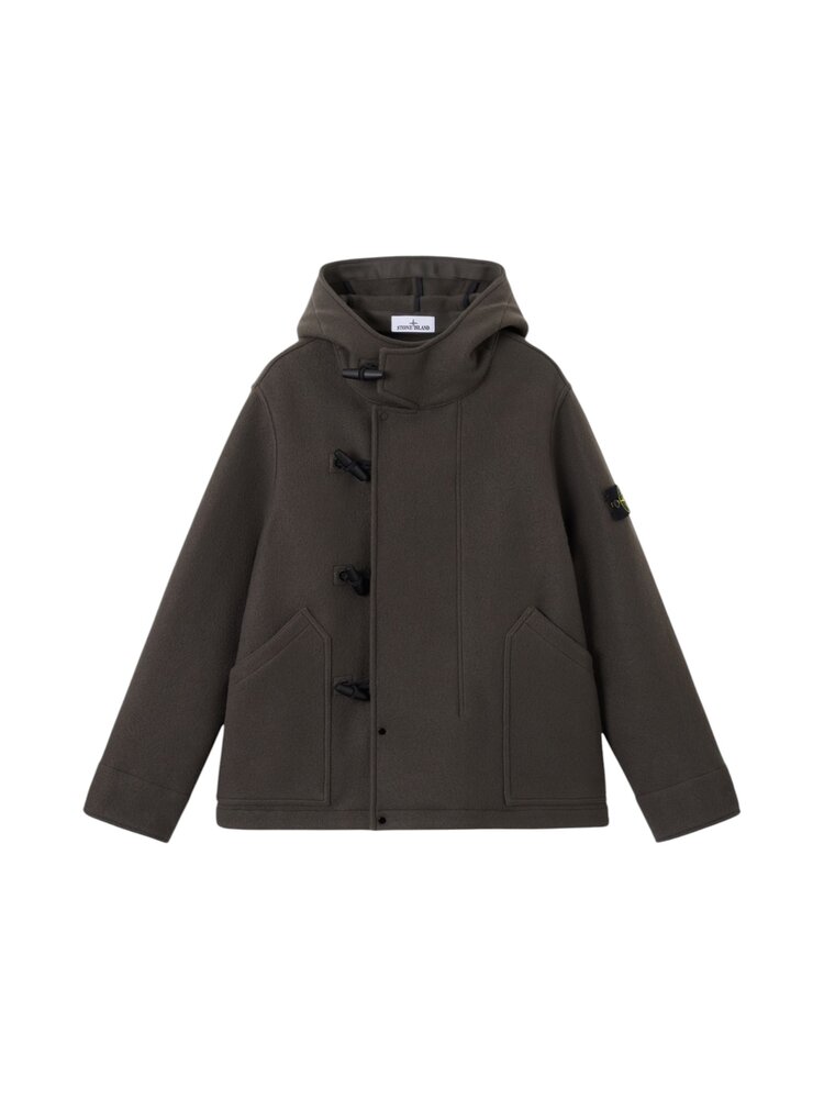 Stone Island STONE ISLAND HEAVY MELTON JACKET GREY