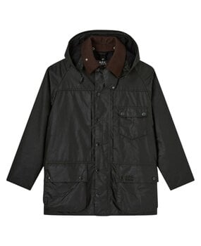 A.P.C. A.P.C. PARIS X BARBOUR WAX JACKET DARG SAGE