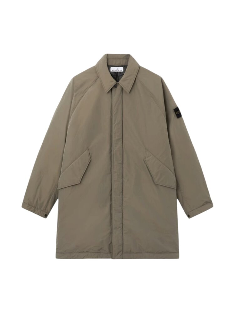 Stone Island STONE ISLAND MICRO REPS LONG COAT MILITARY GREEN