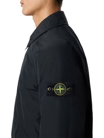 Stone Island STONE ISLAND MICRO REPS LONG COAT BLACK